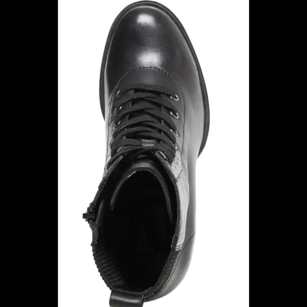 Steve Madden Latch Black Leat boots